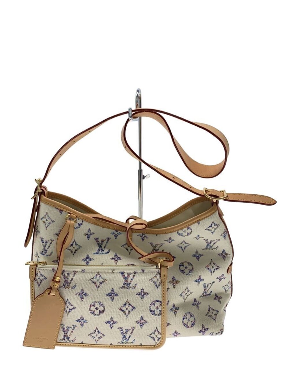Louis Vuitton Jacquard CarryAll multicolor jacquard leather Cream